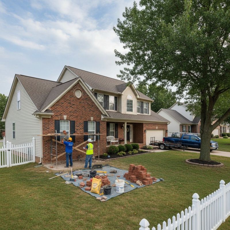 Residential Brick Installation detail